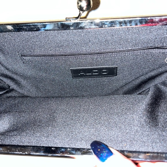 ALDO Sequin Colorful Statement Holiday New Years Eve Clutch - Picture 5 of 6